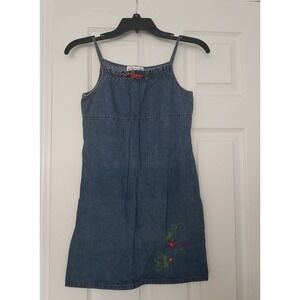 My‎ Michelle Girls Dress Size 12 Denim Sleeveless